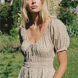NWT Christy Dawn Brynne Crème Strawberry size Small